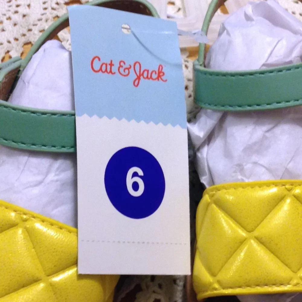 Cat & Jack  sandals, size 6, new with tags